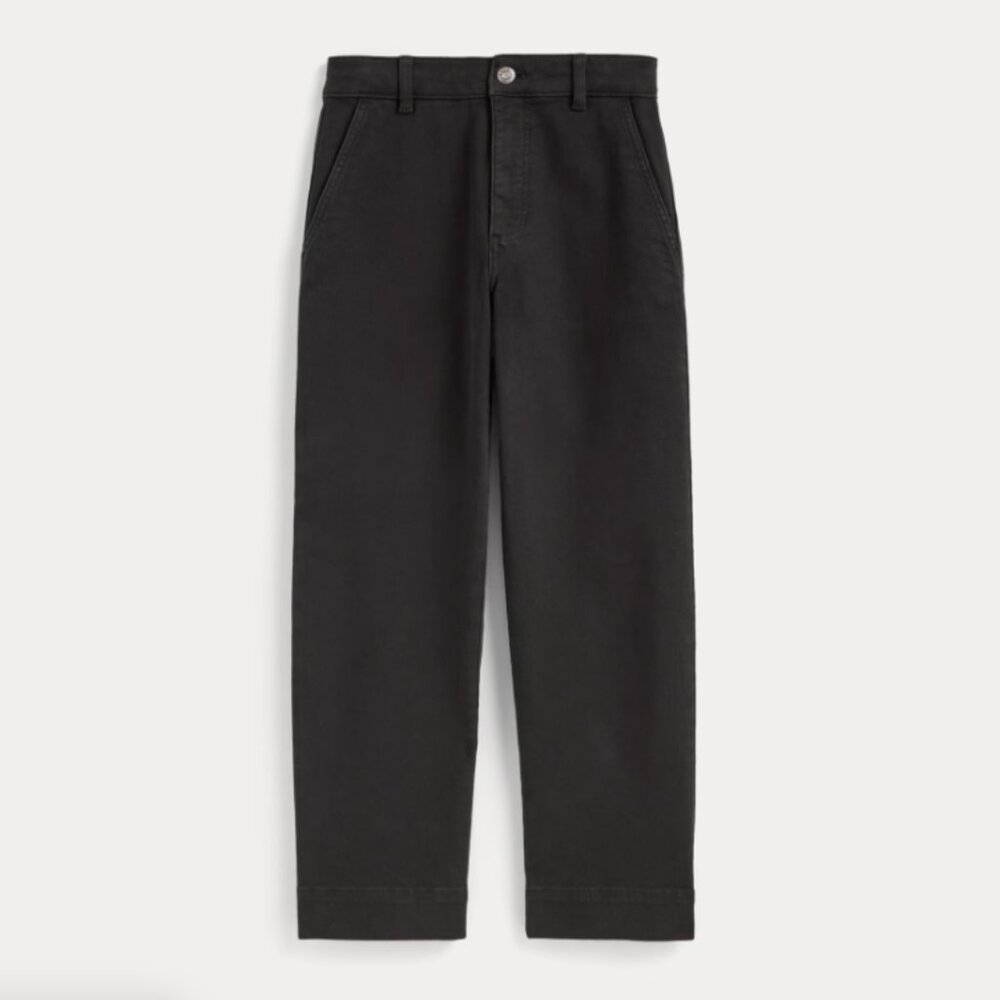 Everlane The Utility Straight-Leg Pant Size 14 Black